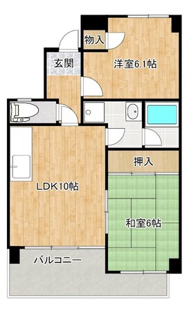 コンフォールメゾンの物件間取画像